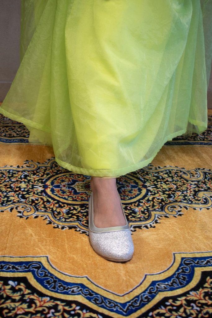 Silver Glitter Shoes